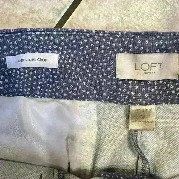 Loft Outlet Original Crop Pant Size 14 - Picture 4 of 6